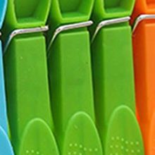 Sturdy Clothesline Pins 24 Pack – Green Plastic Clothespins for Laundry, Travel & Home Use