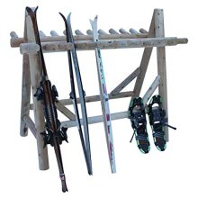 22 Place Ski Rack Unfinished