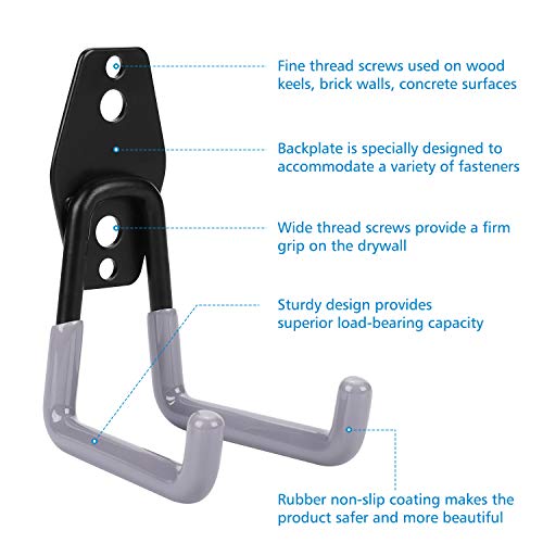 Maximize Storage Space with 10 Packs of Heavy-Duty Garage Storage Hooks - CNMMP's Ultimate Organizer