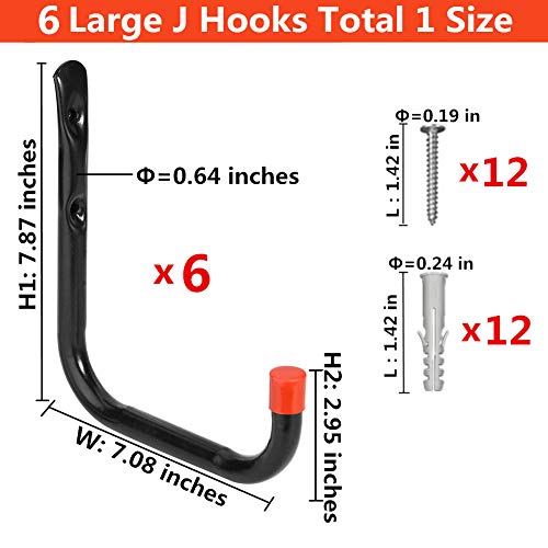 Heavy Duty Garage Storage Utility Hooks Wall Mounted Tools Hangers Organizer