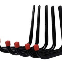 Tetra-Teknica UH01-6P Heavy Duty Garage Storage Utility Hooks, Large Size