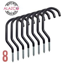 ALAZCO 8pc Heavy Duty Bike Hook & Utility Storage - Space Maximizer