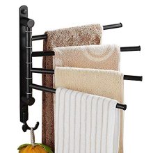 ELLO&ALLO Oil Rubbed Bronze Towel Bars for Bathroom Wall Mounted Swivel