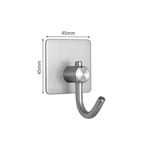 Towel Hooks Adhesive Hook Heavy Duty Wall Hooks Chrome Waterproof Utility