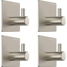 The Chestnut Wall Hooks Adhesive for Hanging Towels - Set of 4