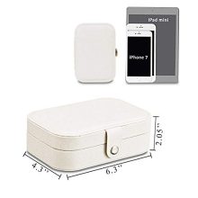 misaya Jewelry Box for Women Doubel Layer Travel Jewelry Organizer
