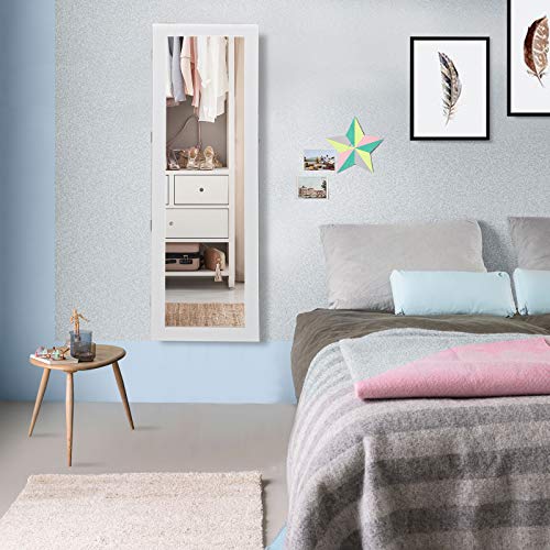 ZenStyle Jewelry Armoire Lockable Wall/Door Mounted Jewelry Organizer