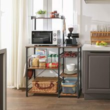 VASAGLE ALINRU Baker's Rack with Shelves, Kitchen Shelf with Wire Basket