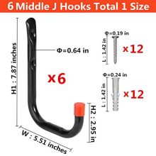 Heavy Duty Garage Hooks Organizer Wall Mount Hanging Storage Utility Hangers