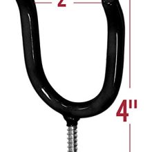 ALAZCO 16 Black Vinyl Coated Steel Wall Mount Screw-in Heavy Duty Tool