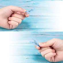 Whaline 100 Pieces Mini Blue Clothespins Baby Shower Clothes Pins Small Wooden