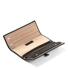 Leatherology Black Onyx Buckled Jewelry Roll