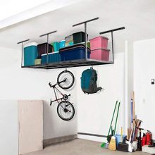 Fleximounts 2-piece 3x8 ft Overhead Garage Storage Rack Set Ceiling Storage Racks