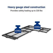FLEXIMOUNTS 2-Pack 2x4ft Garage Storage Rack Corner Wall Shelf Floating Shelves