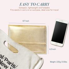 Foldable Gold Travel Jewelry Organizer – Secure, Stylish Storage for Rings, Earrings & Accessories