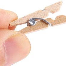 Mini Natural Wooden Clothes Pins - 100PCS