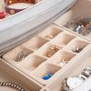 Stylish Hives and Honey Natalie Jewelry Armoire - Vintage Silver with Hidden Storage