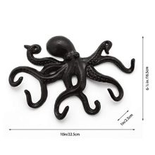 Coat Hooks Wall Mounted Rustic Decorative Octopus Hook