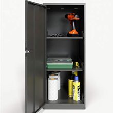 Office Dimensions 3 Shelf Personal Storage Cabinet, Locking