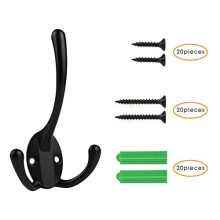 Big Heavy Duty Three Prongs Coat Hooks Wall Mounted Robe Hook