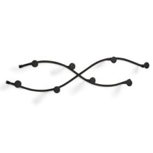 Spectrum Diversified Sweep Wall Mount Hanging Closet 8 Hook Coat Jacket