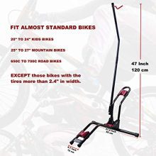 Dinsam Top Vertical Bike Stand, Indoor Bike Rack - Fits Nearly All Bikes