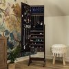 Best Choice Products 6-Tier Standing Mirror Lockable Storage Organizer Cabinet