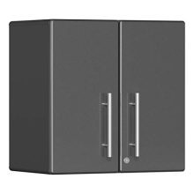 Ulti-MATE 2-Door Wall Garage Cabinet in Graphite Grey Metallic