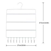Sdootjewelry Wall Mount Earring Necklace Holder, Metal Jewelry Hanging Organizer