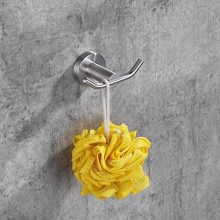 DESFAU Double Robe Hook, 304 Stainless Steel Coat and Towel Hooks