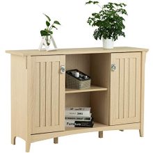 mecor Accent Storage Cabinet/TV Stand with 2 Doors and Shelves