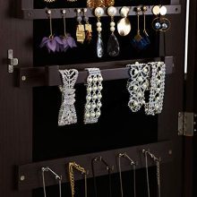 SONGMICS Mirrored Jewelery Cabinet Armoire, Free Standing Full Body