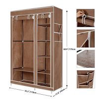 DazHom Closet Organizer Wardrobe Portable Clothes Closet Shelves