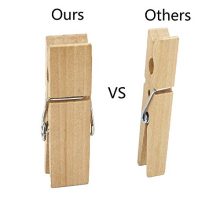 fairy maker 25Pcs Large Wooden Clothespins,2.8" Long 0.7" Wide