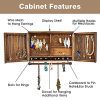 Declutter in Style – Wooden Jewelry Organizer with Barn Door Design