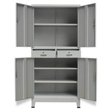 ZAMAX Steel Lockable Storage Cabinet for Garage, Kitchen, Office, Laundry Room