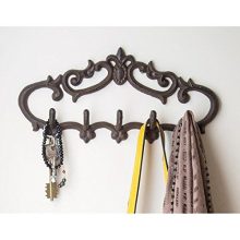 Comfify Cast Iron Wall Hanger - Vintage Design with 5 Hooks