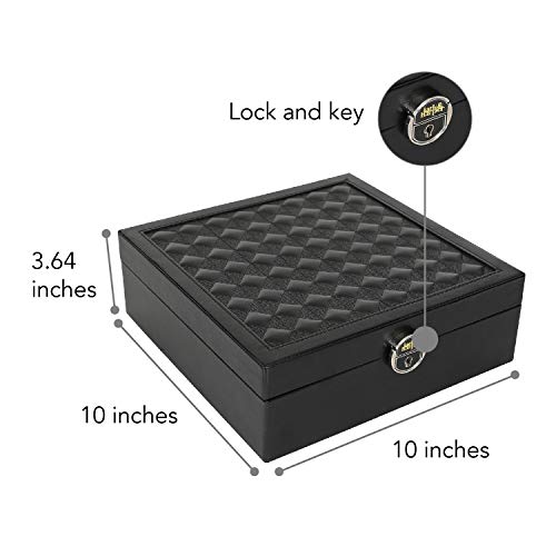 Lark and Harper Jewelry Box-Jewelry Organizer with Mini Travel Case and Mirror