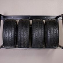 HyLoft Heavy Duty Adjustable Garage Wall Multi-Tire Rack Storage