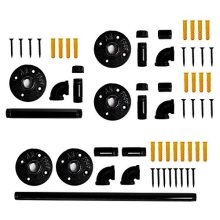 Kenley Bathroom Hardware Set - Industrial Pipe Wall Mount Bathroom Accessories