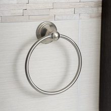 AmazonBasics Towel Ring, Satin Nickel