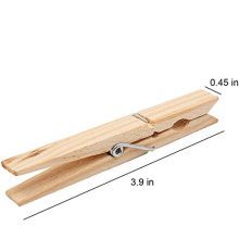 ESFUN 100 Pack Bulk Wooden Clothespins Large Clothes Pegs Clips for Laundry