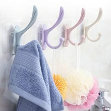 Adhesive Towel Hooks, 4 Pack Adhesive Wall Hooks Bathroom Wall Coat Hooks