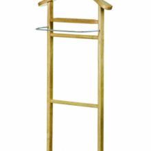 Premier Housewares Clothes Valet, Rubberwood/Stainless Steel