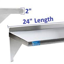 18" X 24" Stainless Steel Wall Shelf | NSF Certified | Kitchen Shelf