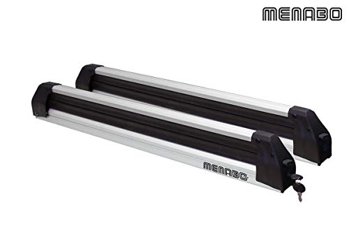 MENABO Silver Ice 3.0 Sliding Rack for 5 Skis or 2 Snowboards