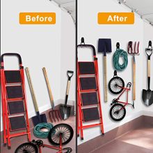 Garage Hooks, Inteli-topia Steel Garage Storage Hooks Utility Double Heavy Duty