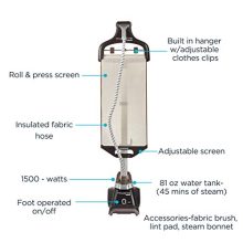 Rowenta Master Valet IS6300 Professional Grade, Clothes Garment Steamer