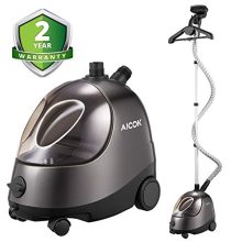 AICOK Steamer for Clothes, Large Transparent Water Tank, Drain Design
