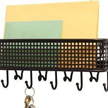 DecoBros Wall Mount Mail Letter and Key Rack Holder Organizer